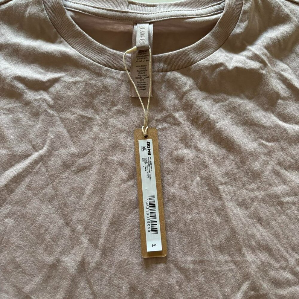 NWT Skims Relaxed Oversized Short Sleeve - Picture 3 of 4